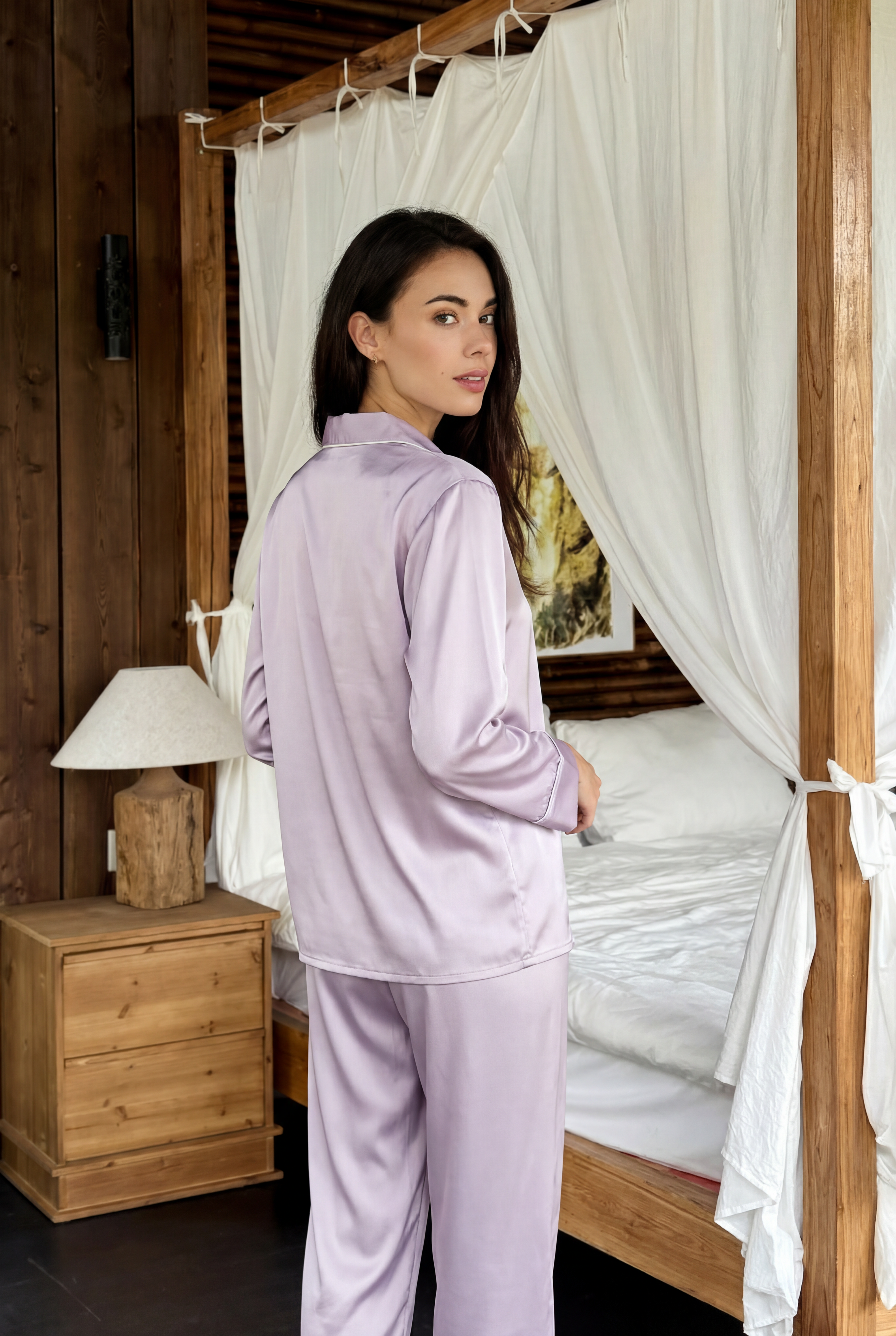 Luxury Mulberry Silk Pajama Set Women