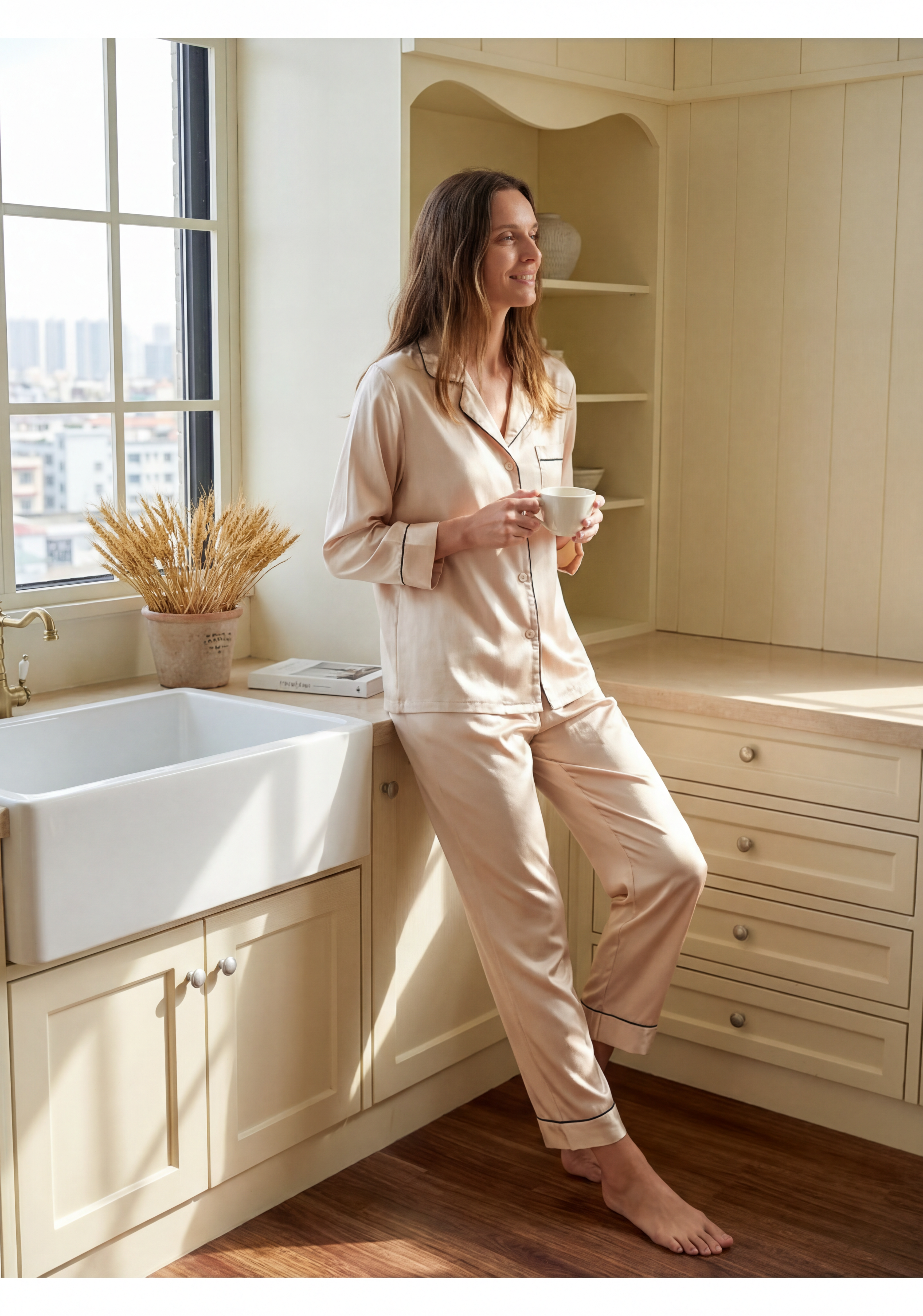 Luxury Mulberry Silk Pajama Set Women