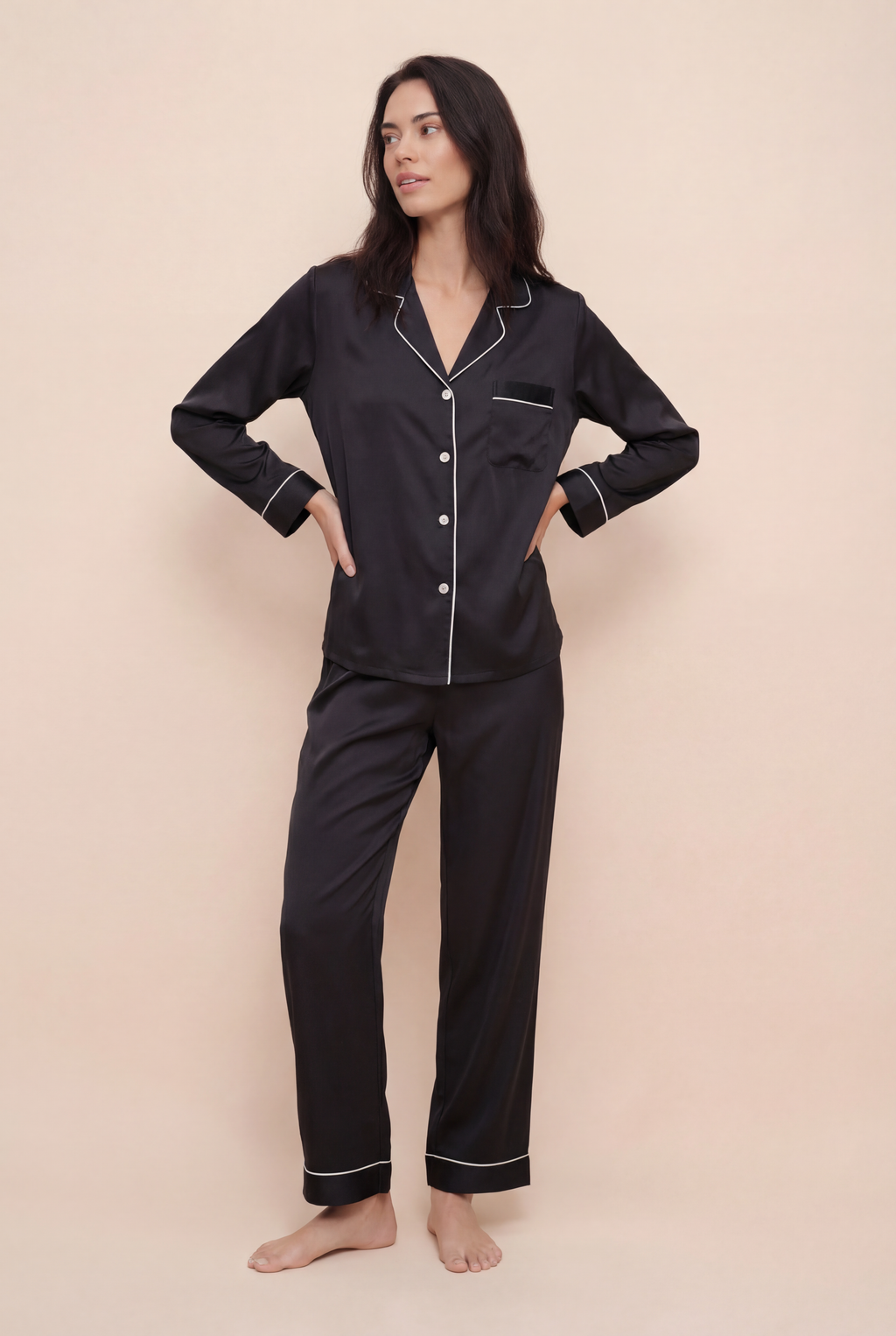 Luxury Mulberry Silk Pajama Set Women