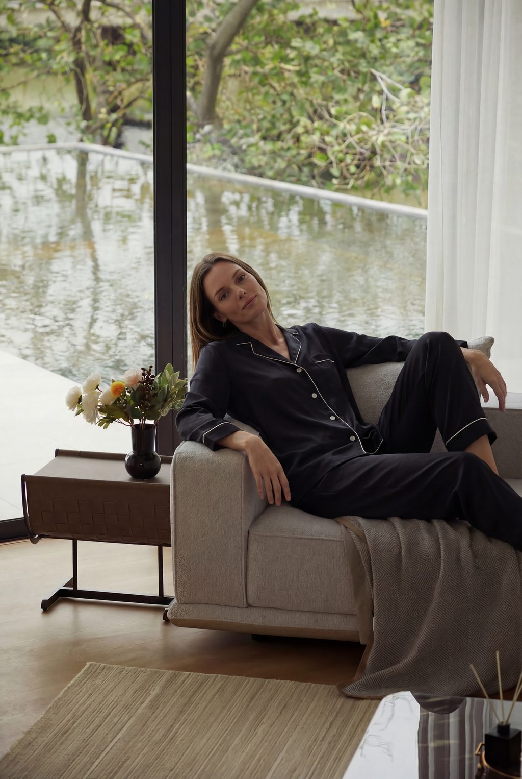 Luxury Mulberry Silk Pajama Set Women