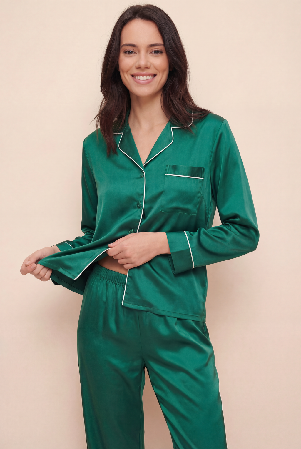 Luxury Mulberry Silk Pajama Set Women
