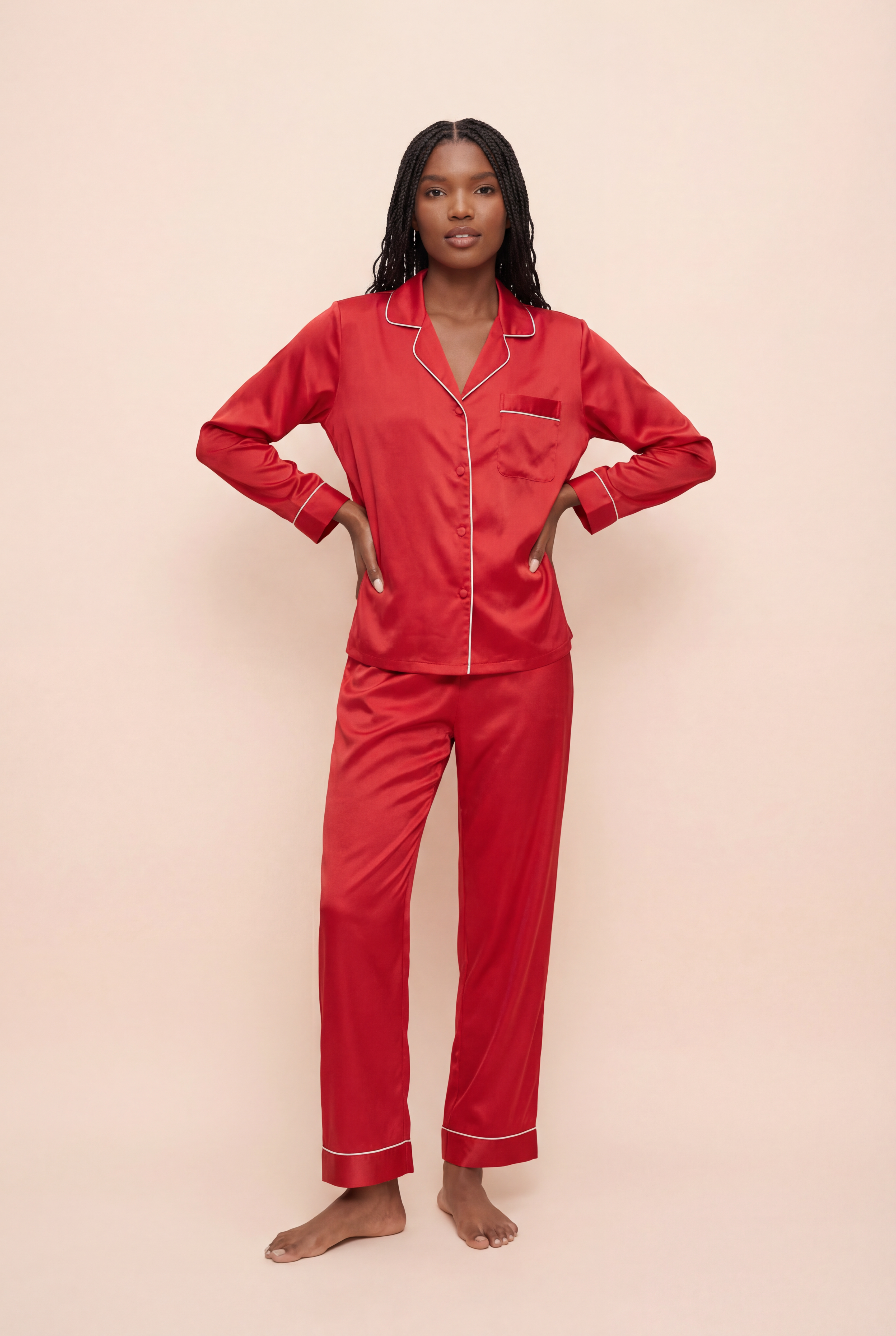 Luxury Mulberry Silk Pajama Set Women