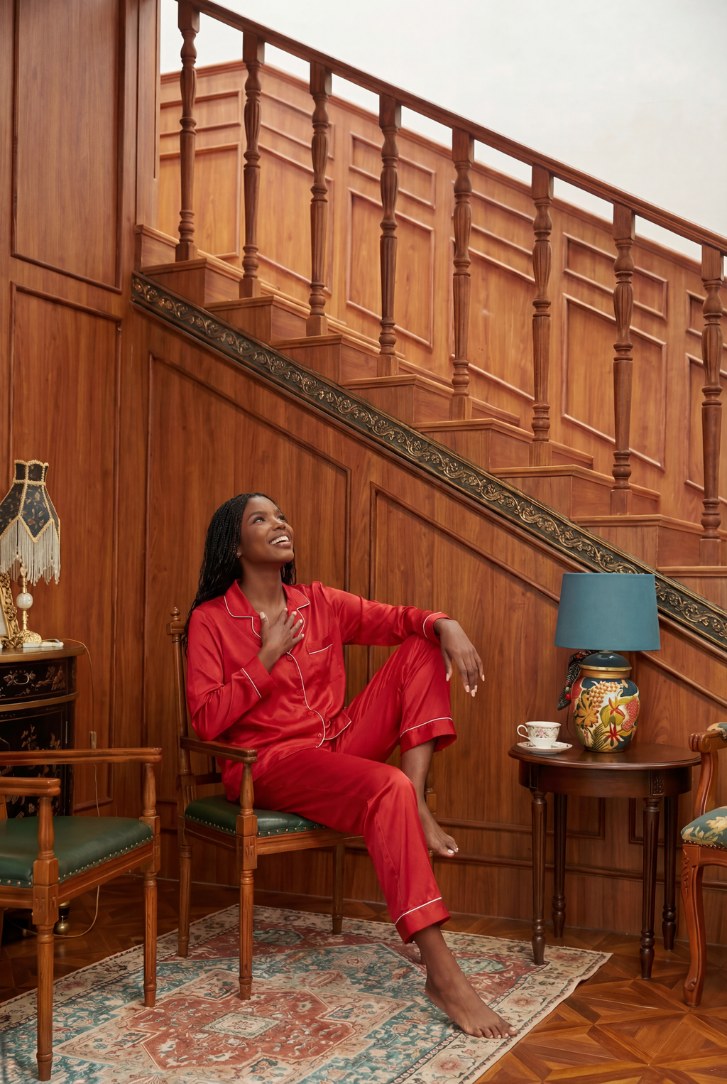 Luxury Mulberry Silk Pajama Set Women