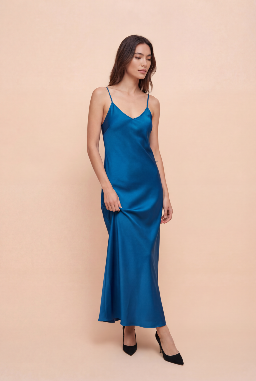 Teal Blue Evening Dress