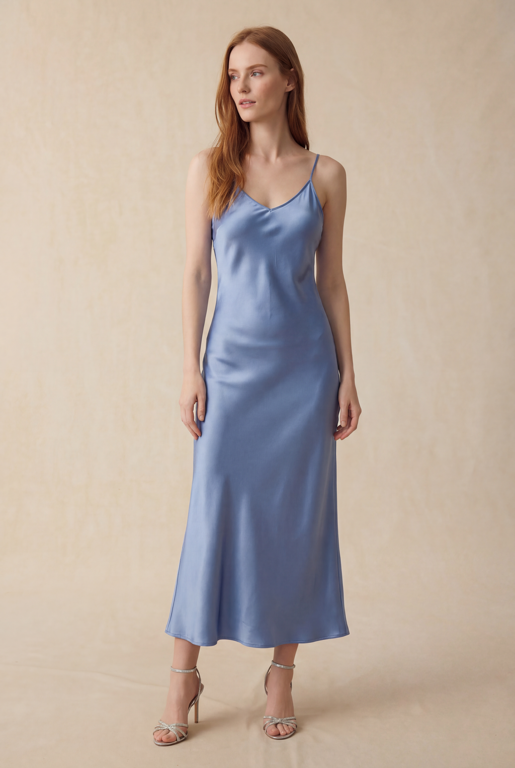 Dusty Blue Evening Dress