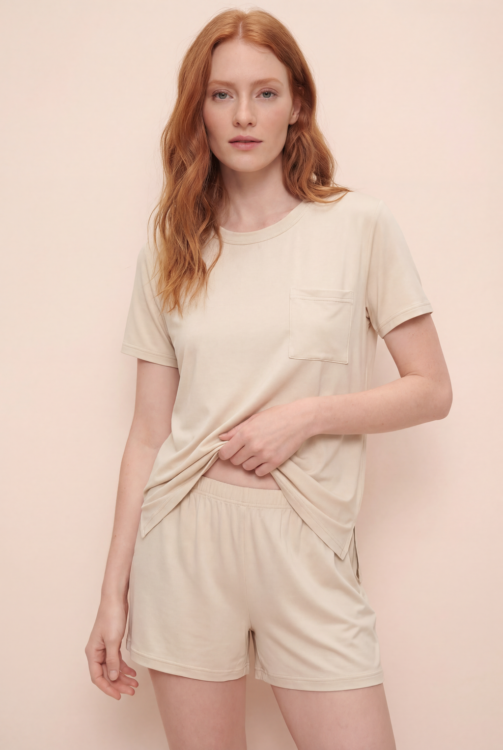 Soft Butter TENCEL™ Modal Short Sleeve Pajama Set