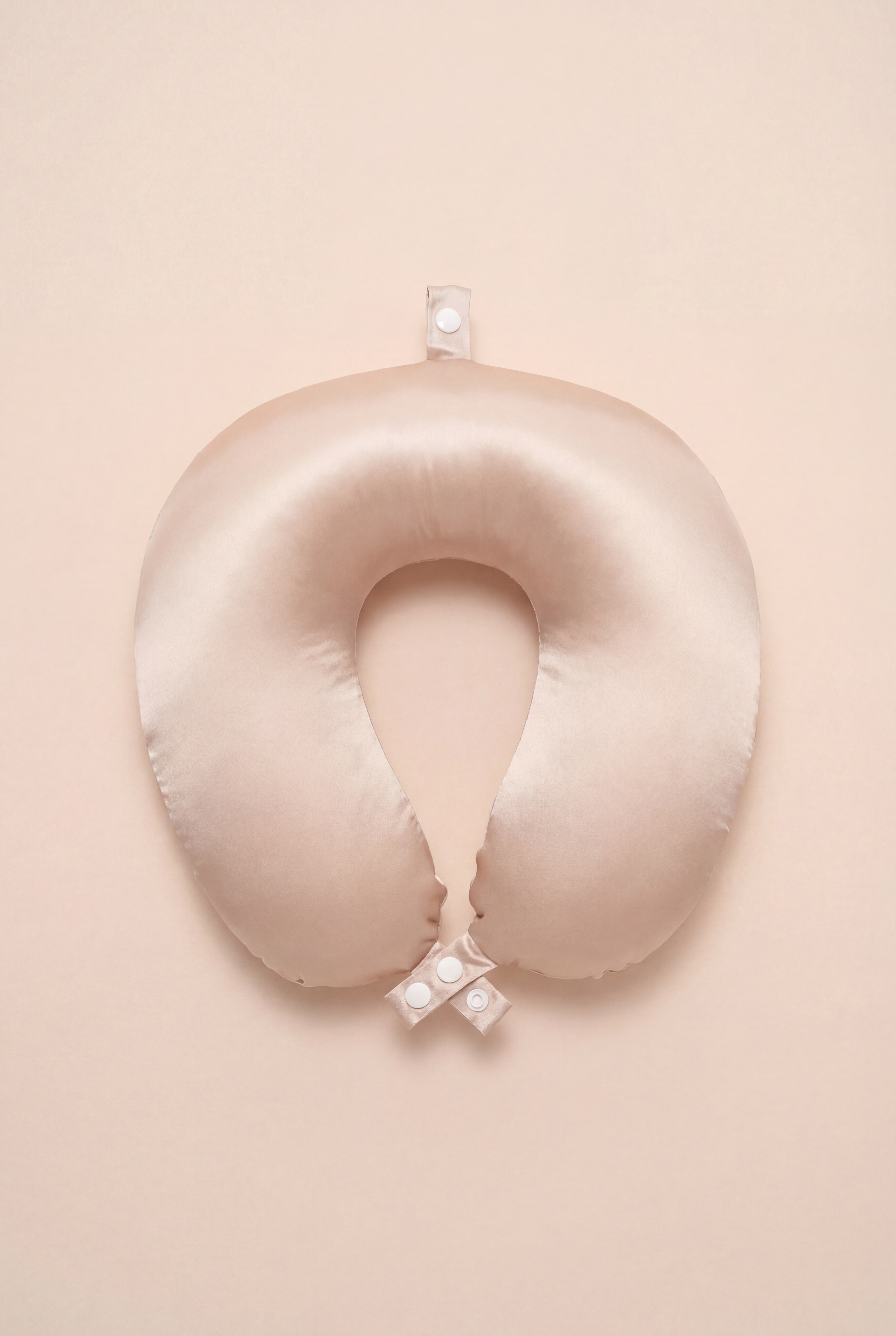 Light Apricot Slik Neck Pillow