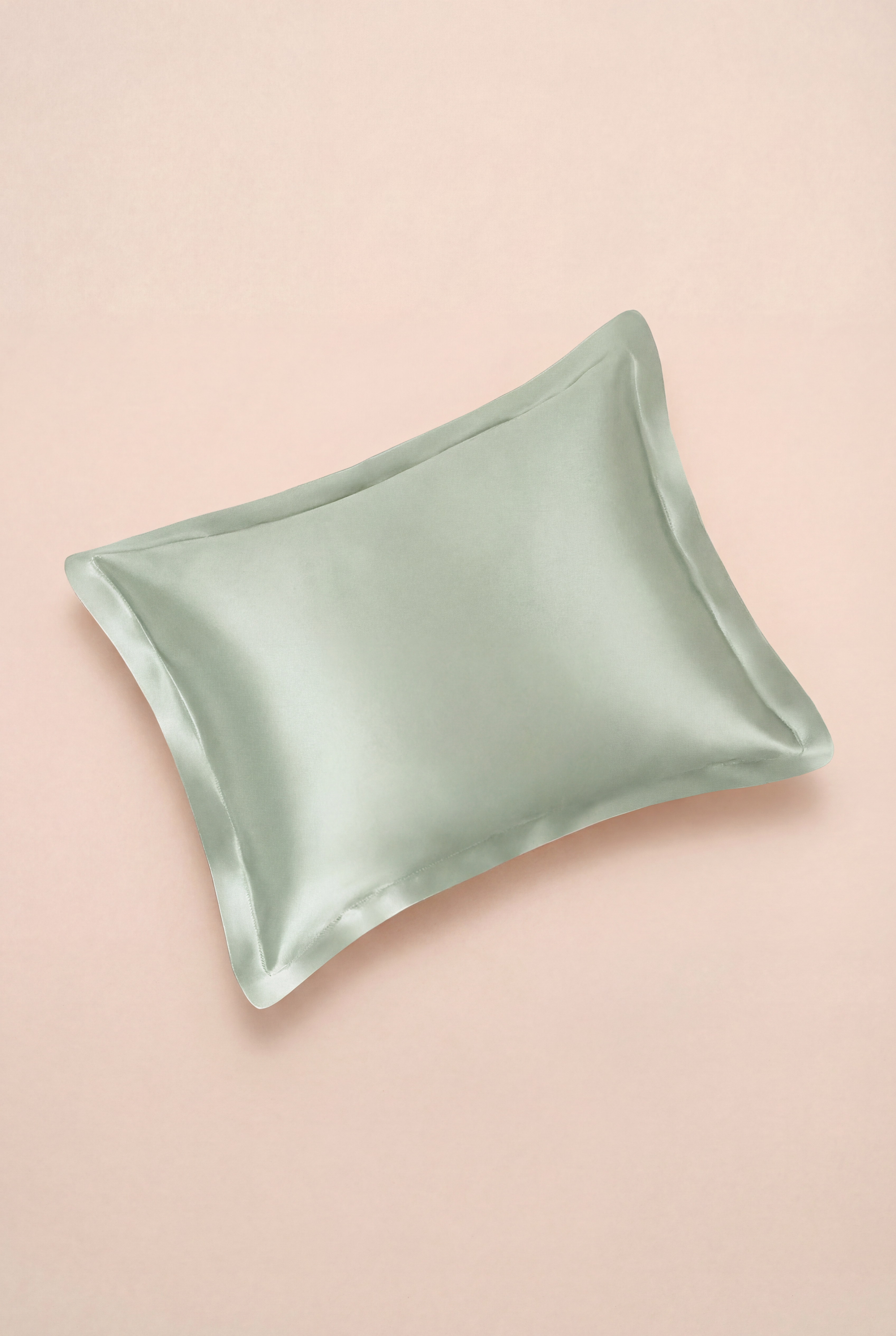 Sage Green Slik Throw Pillow (With Insert)