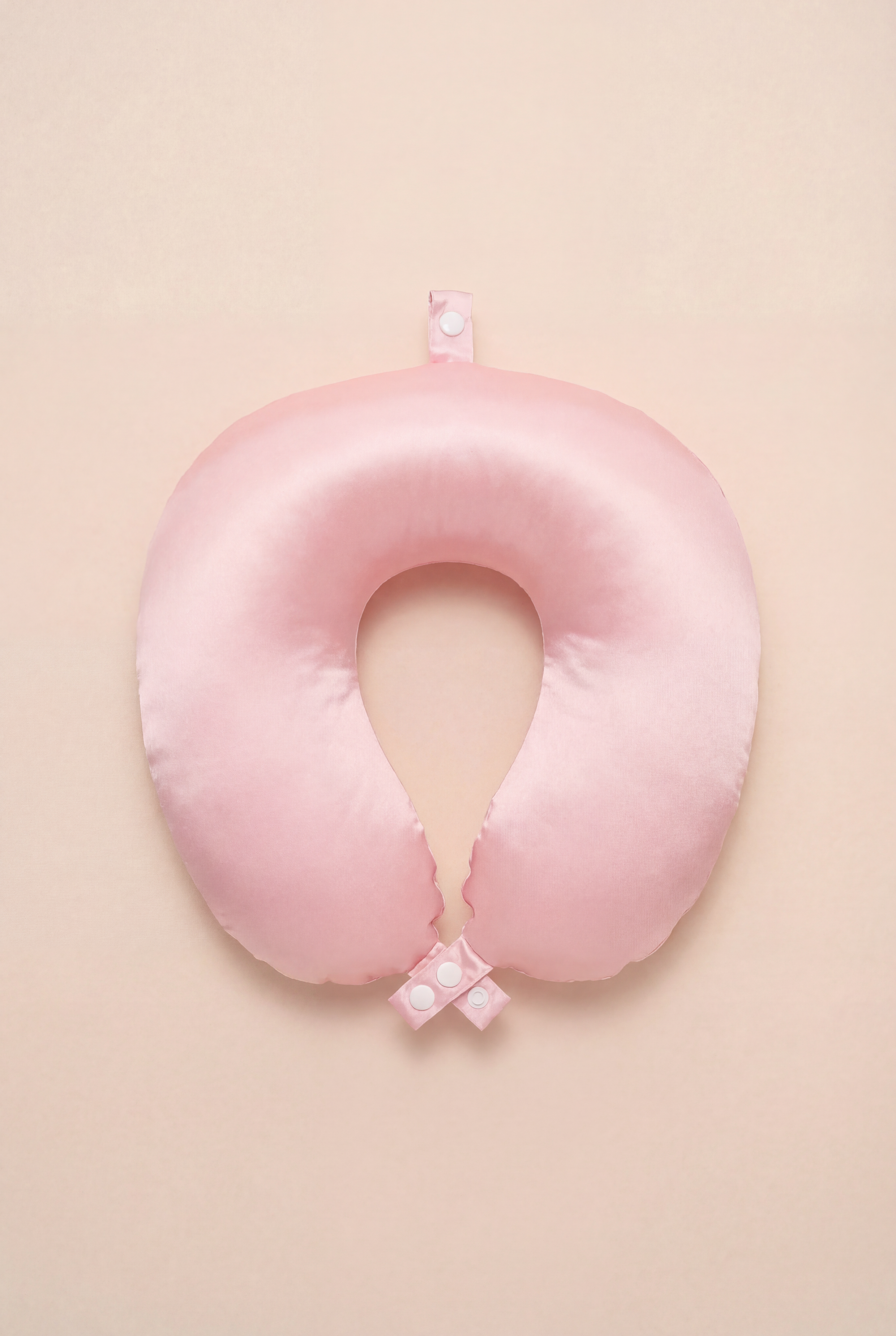 Blush Pink Slik Neck Pillow